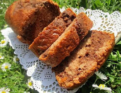 1 Recette facile, Cake marbré au chocolat et aux framboises