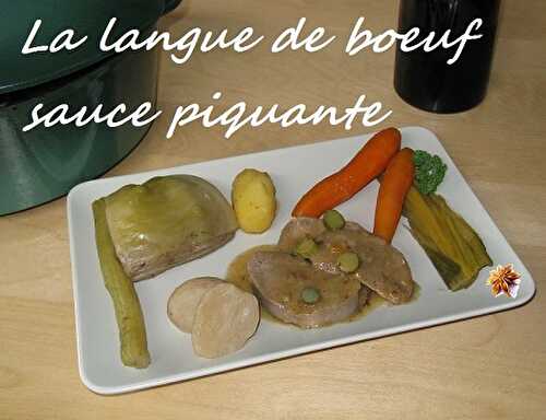 1 Recette facile, Langue de boeuf à la sauce piquante