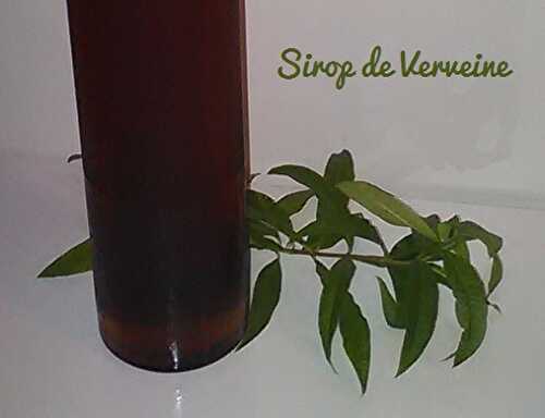 1 Recette facile, Sirop maison à la Verveine Citronnelle