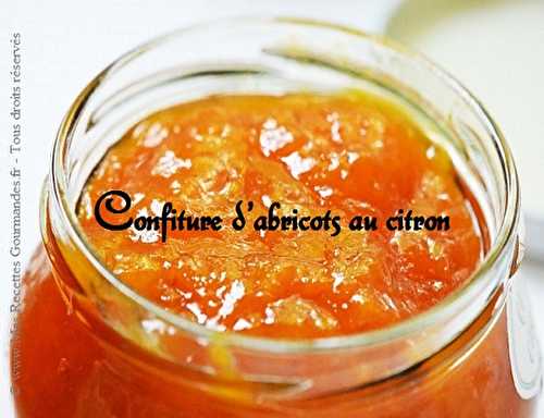 Recette de Confiture d'Abricot au Citron