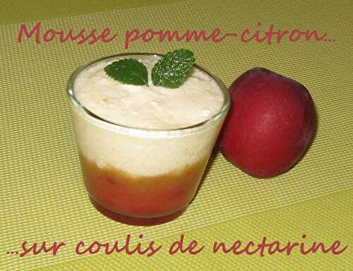Recette de Mousse pomme-citron & coulis de nectarine