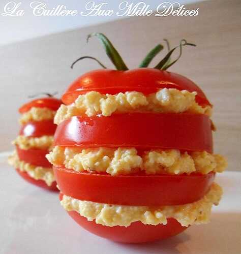 1 Recette facile, Mille-feuilles de Tomate Mimosa