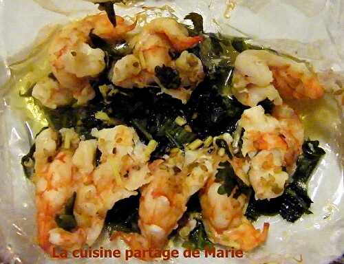 1 Recette facile, Papillote de crevettes aux saveurs d'Asie