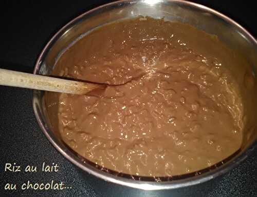 1 Recette facile, Riz au lait très crémeux au chocolat