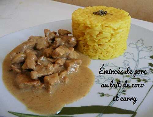 1 Recette facile, Sauté de porc au lait de coco et au curry