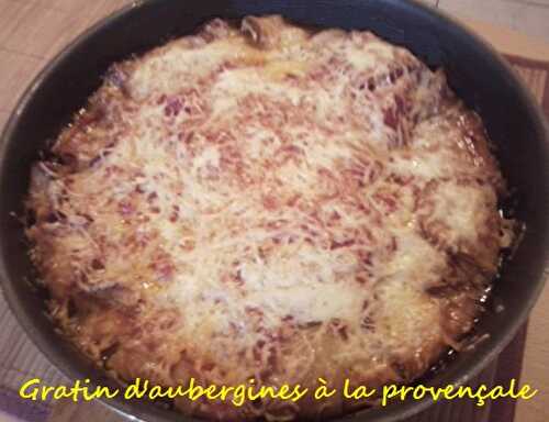 Gratin d'aubergines à la provençale