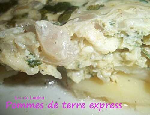 1 Recette facile, Pommes de terre aux oeufs et au fromage