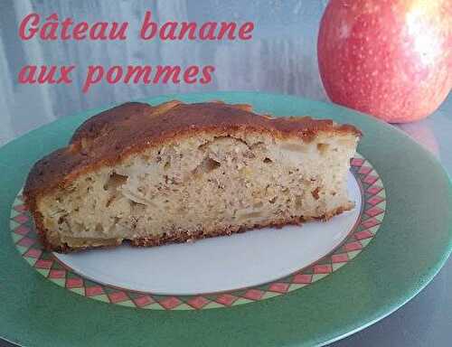 Recette facile du Gâteau banane aux pommes - Nosrecettesfaciles.com