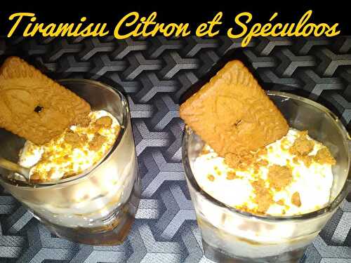 Tiramisu au citron et aux spéculoos