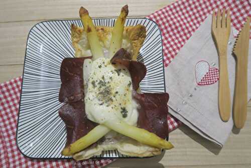 1 Recette facile, Feuilletés aux asperges, viande des grisons et mozzarella