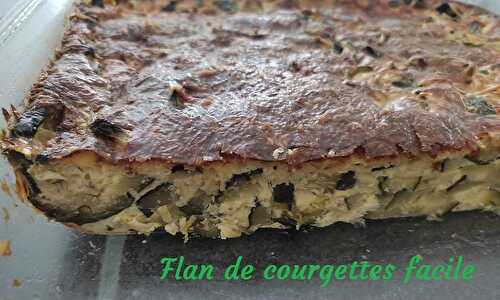 Flan de courgettes facile