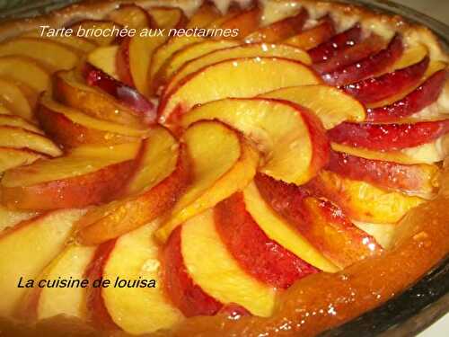 1 Recette facile, Tarte briochée aux nectarines de Louisa