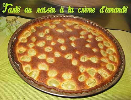 Tarte au raisin blanc et crème d'amande