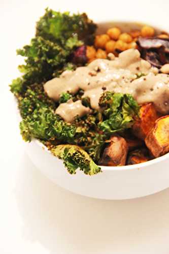 Buddha bowl aux pois chiches et kale