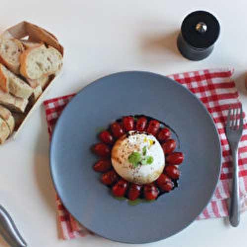 Burrata aux tomates cerise