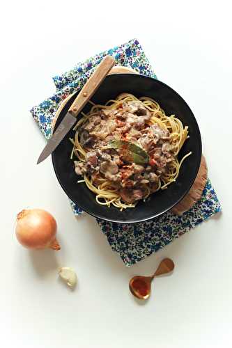 Champignons stroganov