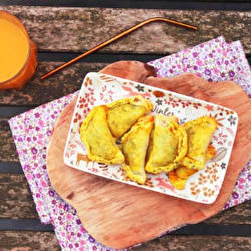 Chaussons au boudin, chou rouge et pomme