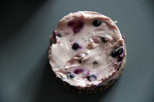 Cheesecake aux myrtilles sans cuisson