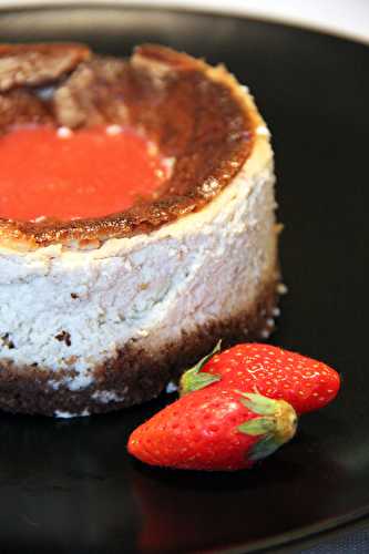 Cheesecake fraise rhubarbe