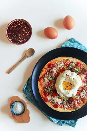 Cloud eggs façon mini pizzas