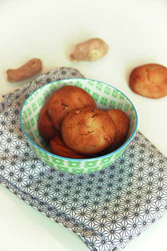 Cookies au gingembre confit