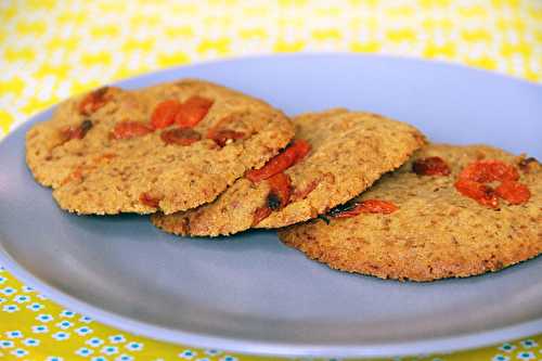 Cookies aux baies de goji et sucre de coco