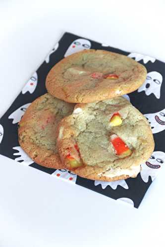 Cookies aux bonbons Candy corn et chocolat blanc