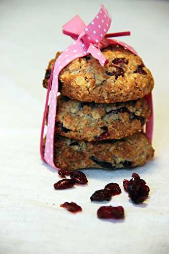 Cookies avoine cranberry