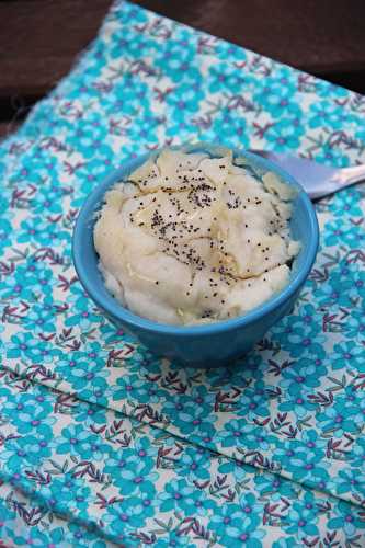 Crèmes de riz au thé blanc