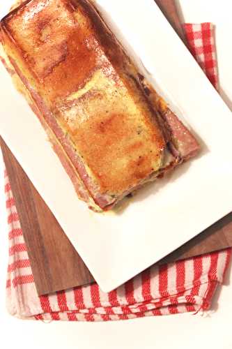 Croque-dog raclette cake