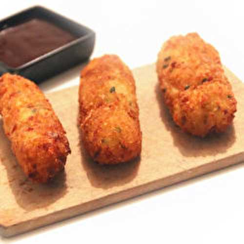 Croquettes de pommes de terre et saucisse