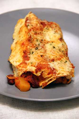 Enchiladas aux haricots rouges et butternut