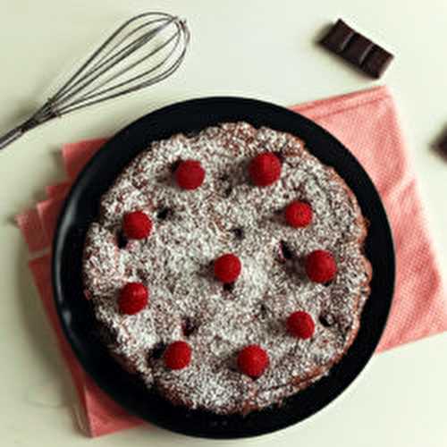 Fondant chocolat framboises