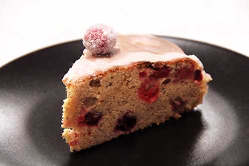 Gâteau de Noël aux cranberries