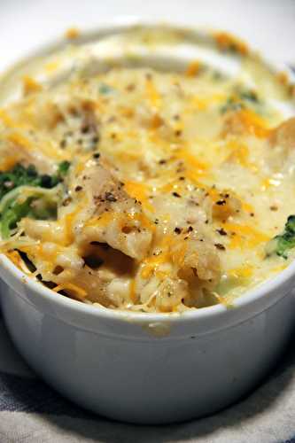 Gratin de pastas brocoli fromage