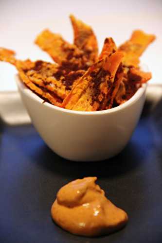 Menu de Pâques : chips de carotte au cacao et moutarde au piment d’Espelette