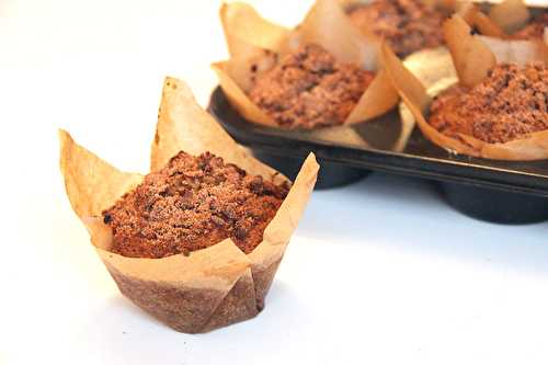 Muffins aux raisins et flocons d’avoine