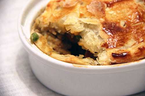 Pies individuelles à la patate douce, chorizo et curry