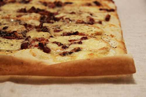 Pizza lardons et Maroilles