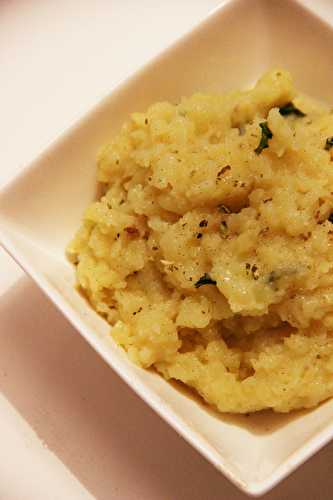 Purée à la vanille