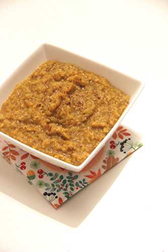 Purée de lentilles corail et potiron