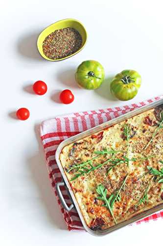 Ricotta rôtie aux légumes confits et zaatar