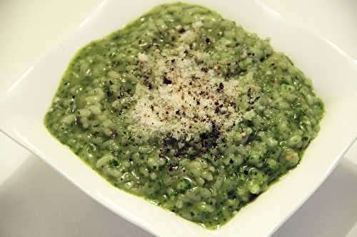 Risotto au pesto de roquette