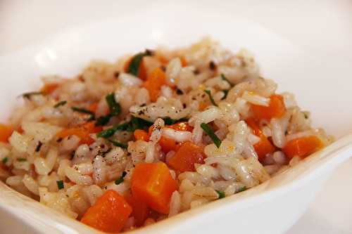 Risotto carottes vanille