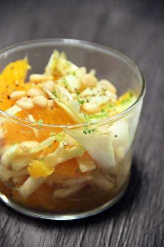 Salade de fenouil, oranges et noix