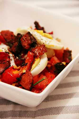 Salade de tomates à l’espagnole