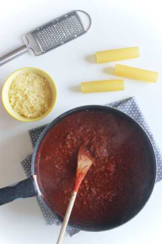 Sauce bolognaise aux champignons