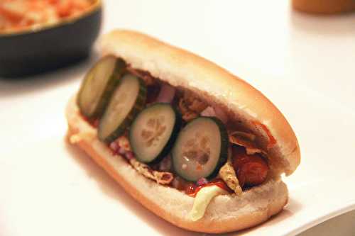 Spécialité du Danemark : ristet hot-dog