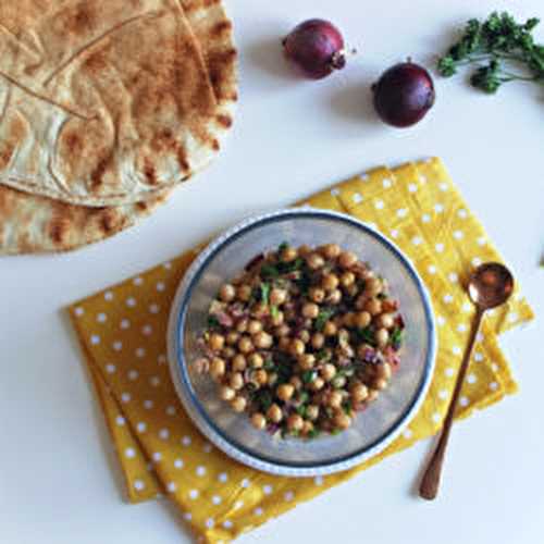 Spécialité du Liban : Salade de pois chiches