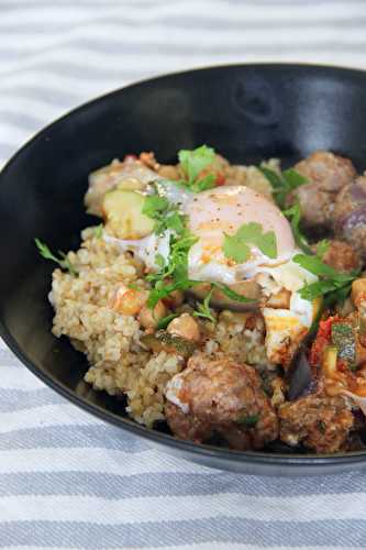 Spécialité du Maroc : tajine kefta oeuf